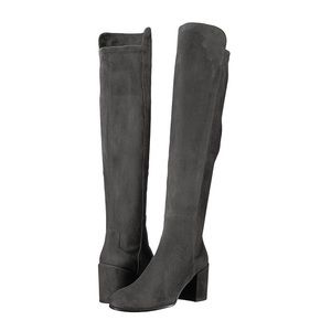 Stuart Weitzman alljack slate suede 6.5 boots NWT